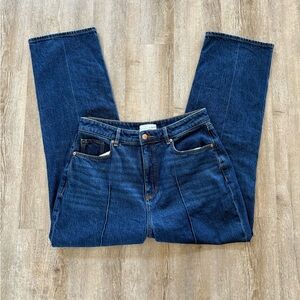 LOFT High Rise Straight Leg Jeans